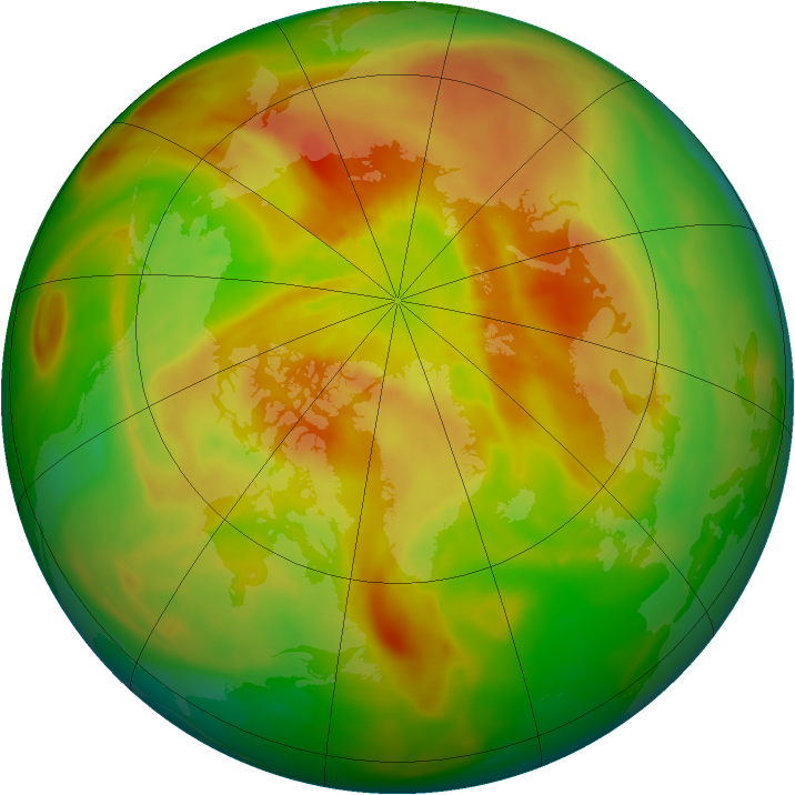 Arctic ozone map for 01 May 2014